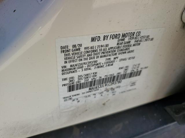 2020 FORD ECOSPORT S - MAJ6S3JL9LC393780