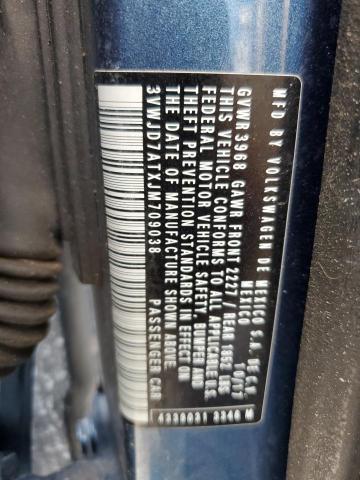 2018 VOLKSWAGEN BEETLE SE 3VWJD7ATXJM709038