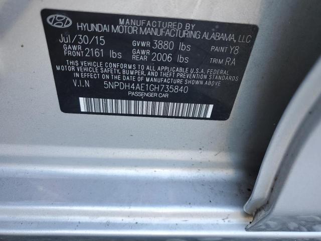 2016 HYUNDAI ELANTRA SE - 5NPDH4AE1GH735840