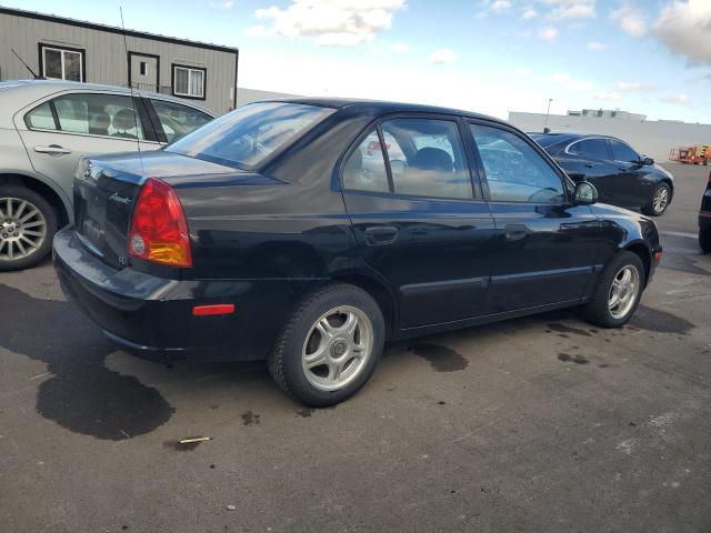 HYUNDAI ACCENT GL 2003 black  gas KMHCG45C43U429167 photo #4