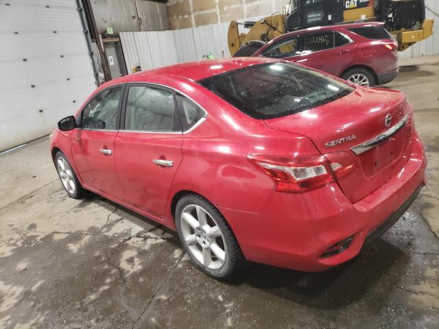 NISSAN SENTRA S 2018 red  gas 3N1AB7AP9JL633753 photo #3