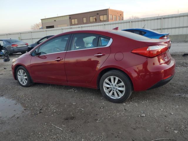 KIA FORTE EX 2014 red sedan 4d gas KNAFX4A8XE5104858 photo #3