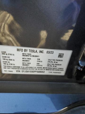2023 TESLA MODEL S - 5YJSA1E60PF508053