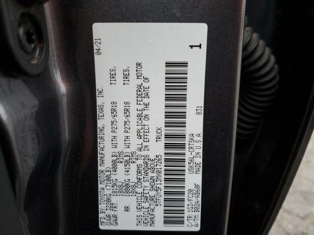 2021 TOYOTA TUNDRA DOU - 5TFUY5F13MX017265