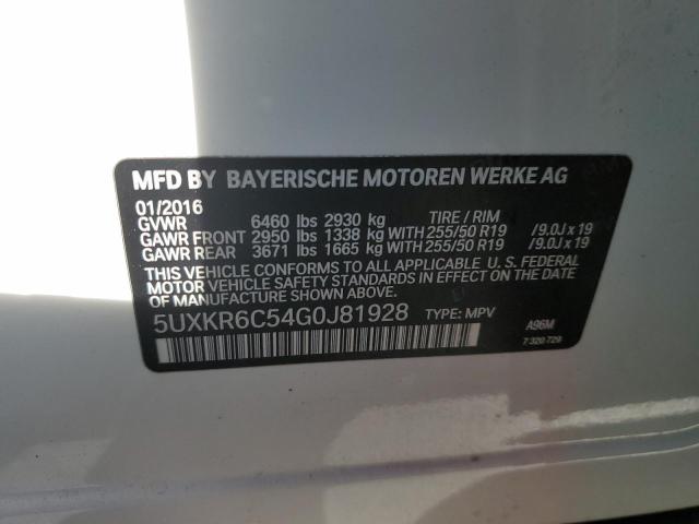 2016 BMW X5 XDRIVE5 - 5UXKR6C54G0J81928