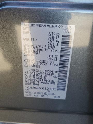 2016 NISSAN PATHFINDER - 5N1AR2MN4GC612301