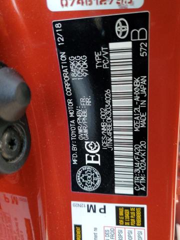 2019 TOYOTA COROLLA SE - JTNK4RBE0K3034026