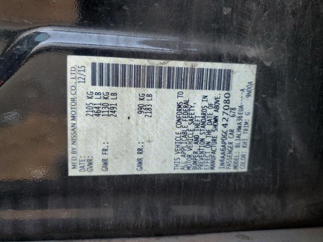 2016 NISSAN MAXIMA 3.5 - 1N4AA6AP0GC427080