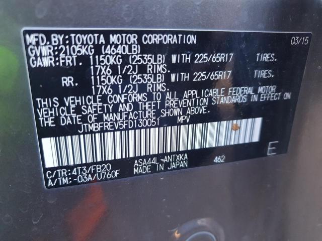 2015 TOYOTA RAV4 LE - JTMBFREV5FD130051