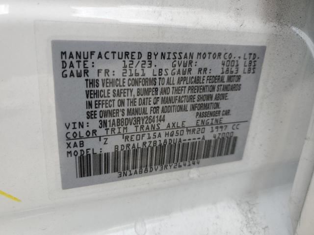 2024 NISSAN SENTRA SR - 3N1AB8DV3RY264144