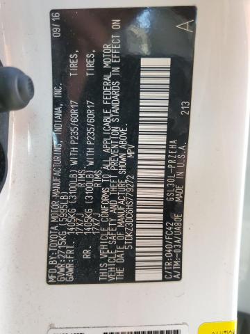2017 TOYOTA SIENNA LE - 5TDKZ3DC6HS779272