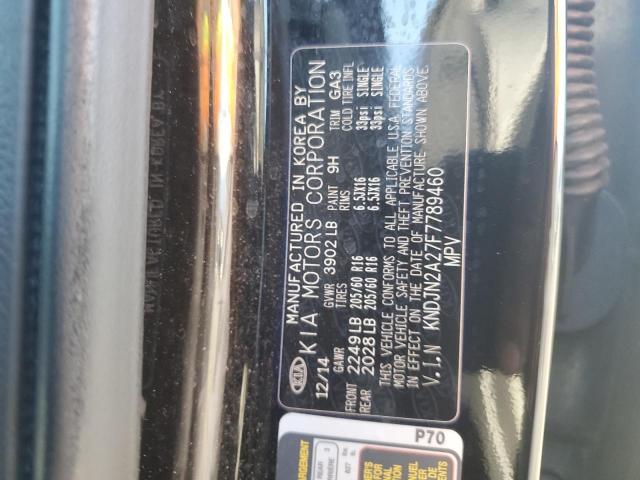 VIN KNDJN2A27F7789460 2015 KIA SOUL no.12