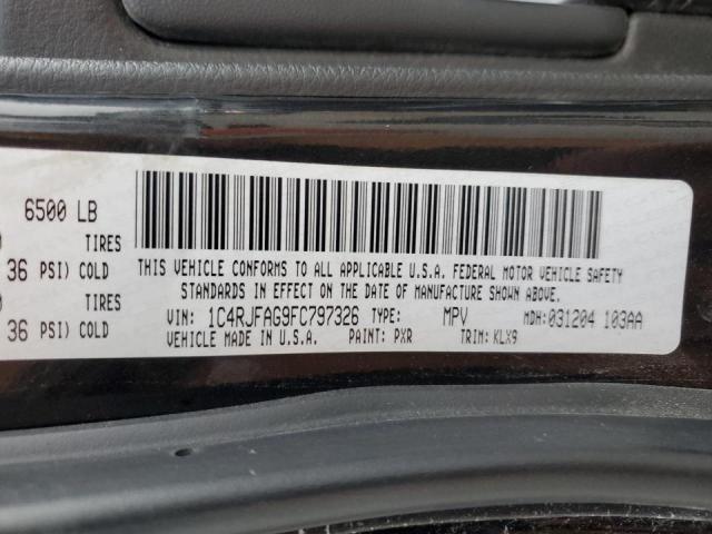 2015 JEEP GRAND CHER - 1C4RJFAG9FC797326