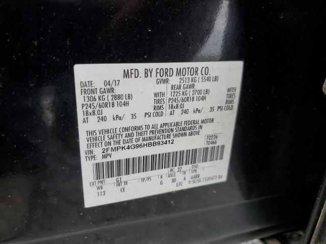 2017 FORD EDGE SE - 2FMPK4G96HBB93412