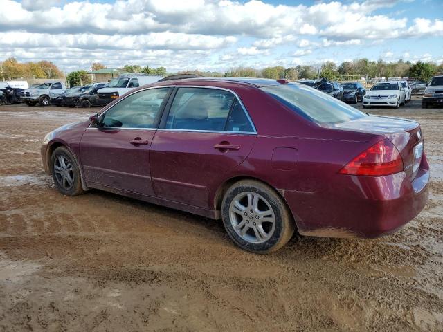 HONDA ACCORD EX 2006 maroon  gas 1HGCM56876A041595 photo #3