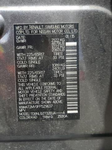 2015 NISSAN ROGUE S - KNMAT2MV9FP529637