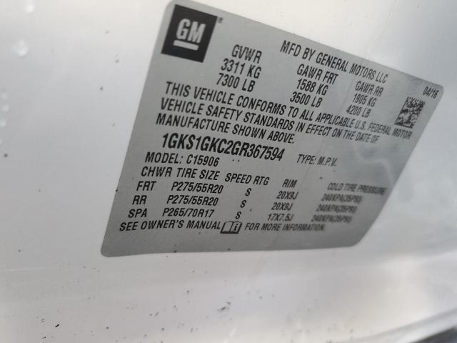 2016 GMC YUKON XL C - 1GKS1GKC2GR367594