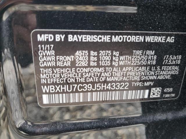 WBXHU7C39J5H43322 2018 BMW X1 SDRIVE2