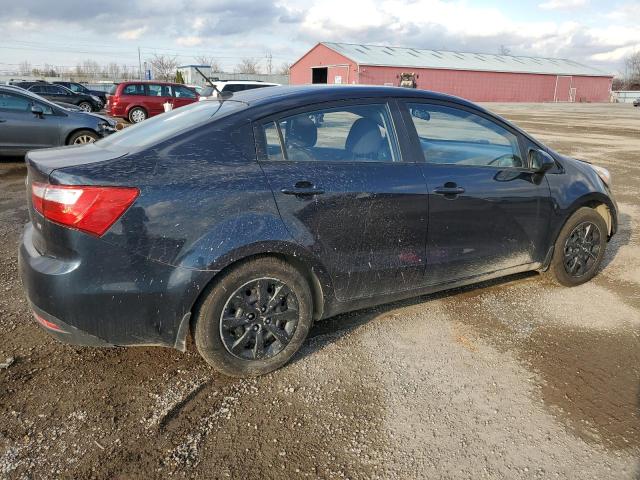 KIA RIO LX 2013 blue  gas KNADM4A34D6136346 photo #4