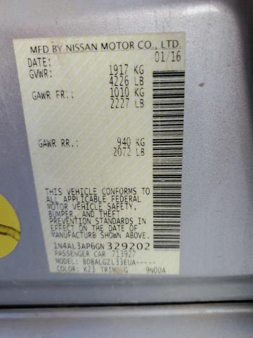 2016 NISSAN ALTIMA 2.5 - 1N4AL3AP6GN329202