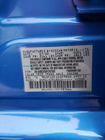 2022 NISSAN SENTRA SV - 3N1AB8CV0NY287666