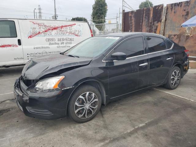 NISSAN SENTRA S 2015 black  gas 3N1AB7AP6FY336420 photo #1