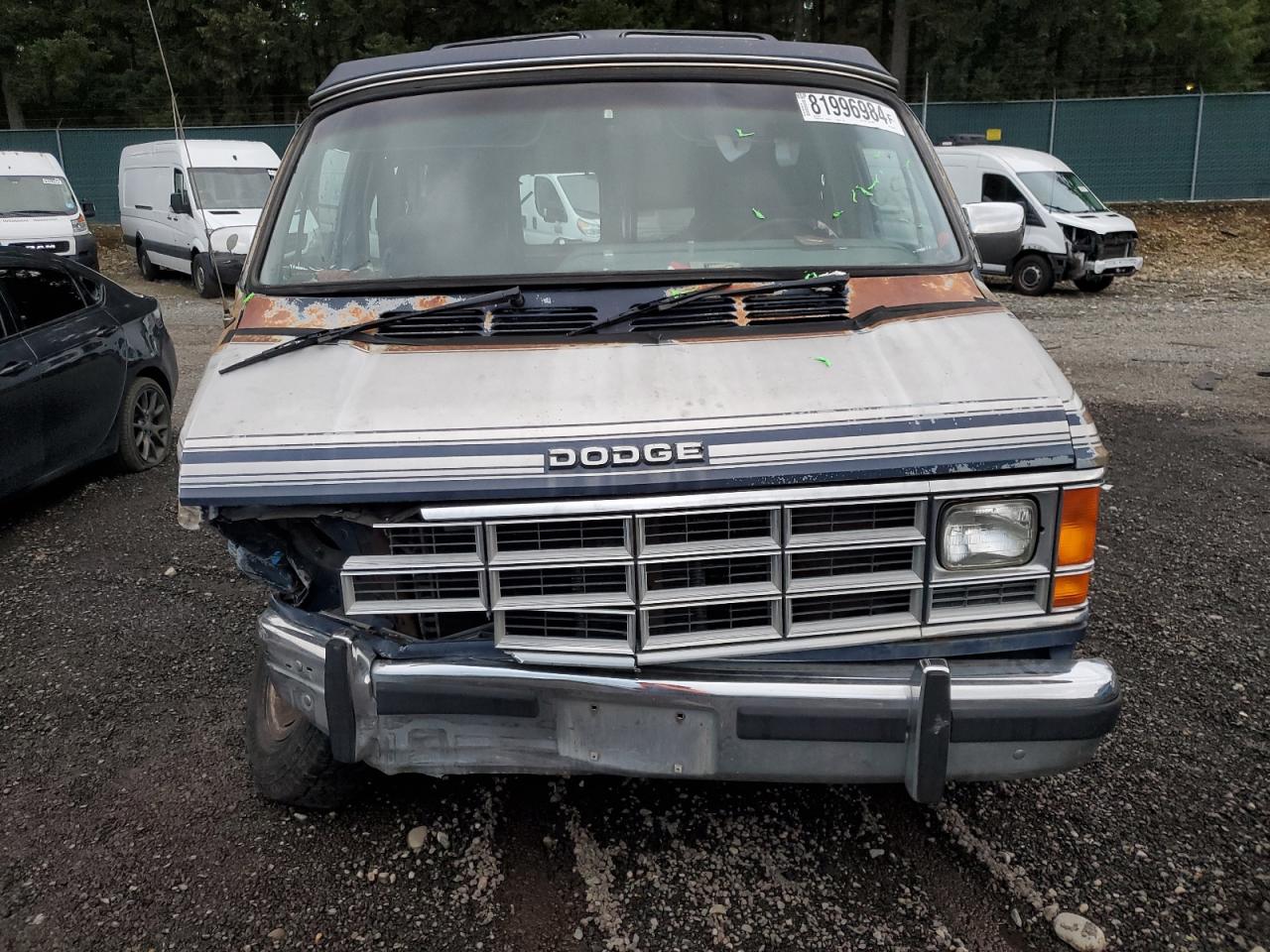 Lot #3044837007 1990 DODGE RAM VAN B2