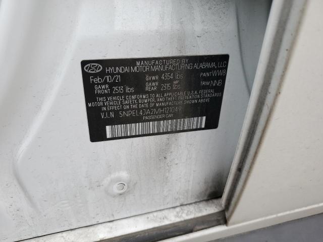 2021 HYUNDAI SONATA SEL 5NPEL4JA2MH121049