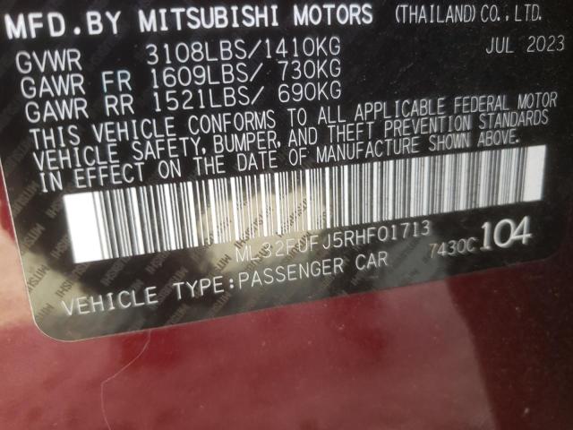 2024 MITSUBISHI MIRAGE G4 - ML32FUFJ5RHF01713