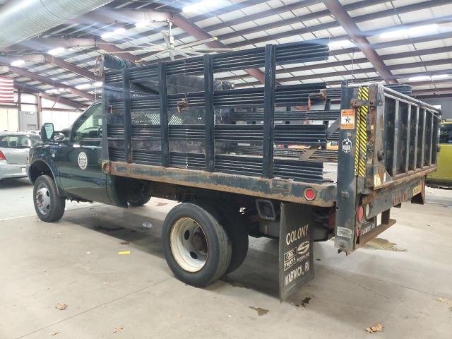 FORD F450 SUPER 2002 green chassis gas 1FDXF47S92EC18676 photo #3