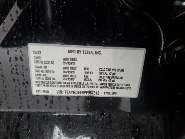 2023 TESLA MODEL Y 7SAYGDEE9PF967313