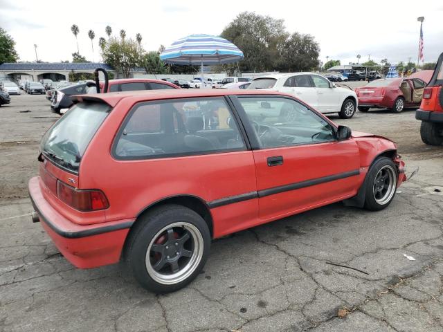 HONDA CIVIC DX 1991 red hatchbac gas 2HGED6451MH572474 photo #4