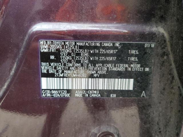 2018 TOYOTA RAV4 ADVEN - 2T3WFREV1JW446382