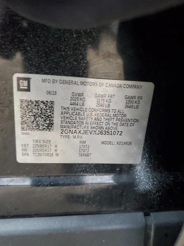 2018 CHEVROLET EQUINOX LT - 2GNAXJEVXJ6351072
