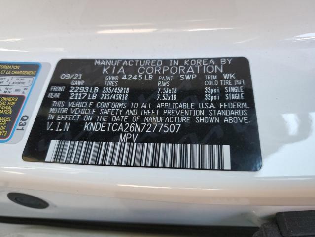 2022 KIA SELTOS SX KNDETCA26N7277507