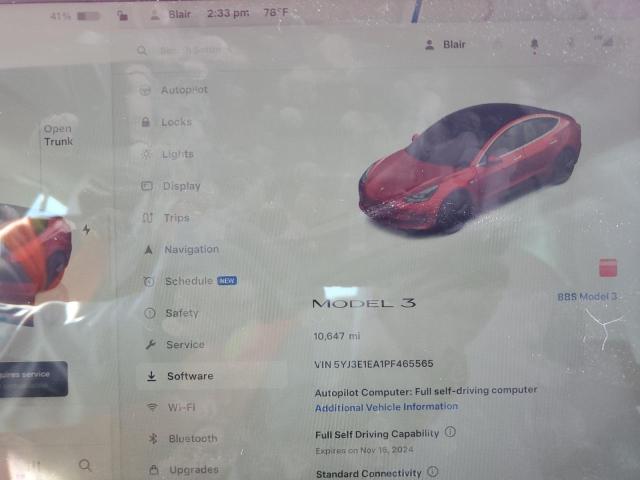 2023 TESLA MODEL 3 - 5YJ3E1EA1PF465565