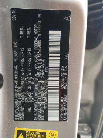 2016 TOYOTA HIGHLANDER - 5TDDKRFH5GS327336