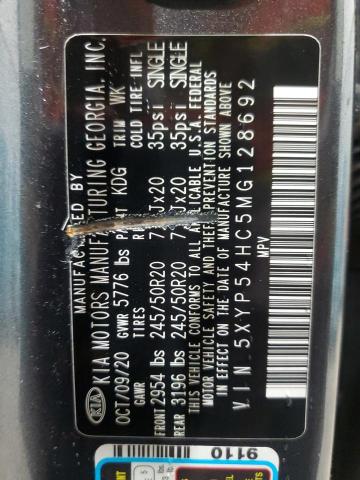2021 KIA TELLURIDE - 5XYP54HC5MG128692