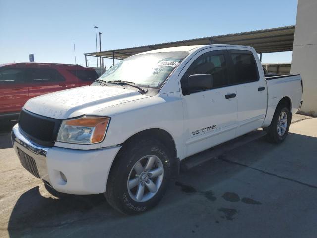 NISSAN TITAN S 2011 white  flexible fuel 1N6BA0ED0BN325610 photo #1