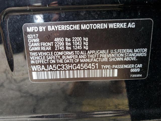 2017 BMW 530 I - WBAJA5C33HG456451