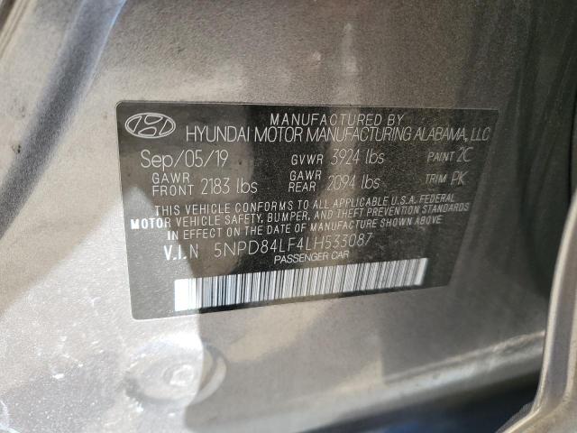 VIN 5NPD84LF4LH533087 2020 HYUNDAI ELANTRA no.12