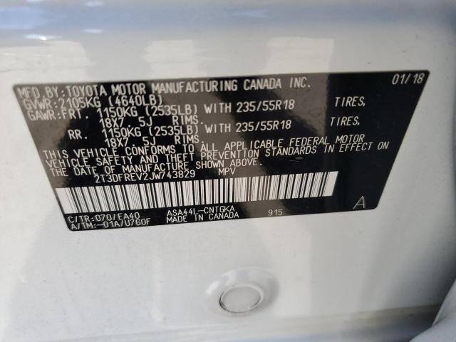 2018 TOYOTA RAV4 LIMIT - 2T3DFREV2JW743829