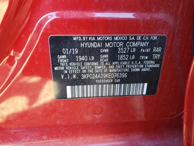 2019 HYUNDAI ACCENT SE - 3KPC24A39KE076396