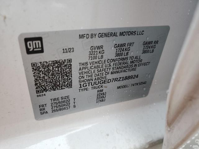2024 GMC SIERRA K15 - 1GTUUGED7RZ188924