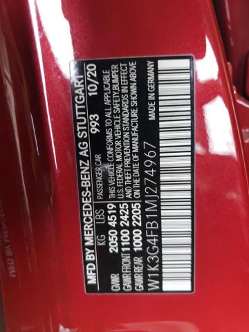 2021 MERCEDES-BENZ A 220 4MAT - W1K3G4FB1MJ274967