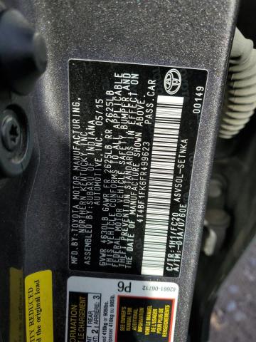 VIN 4T4BF1FK6FR499623 2015 Toyota Camry, LE no.12