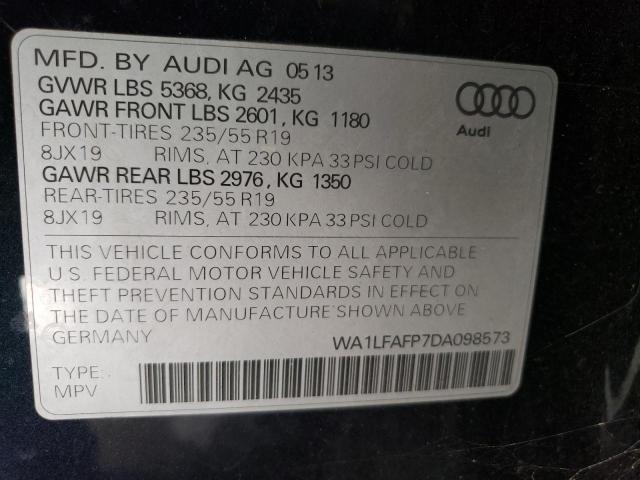 VIN WA1LFAFP7DA098573 2013 Audi Q5, Premium Plus no.13