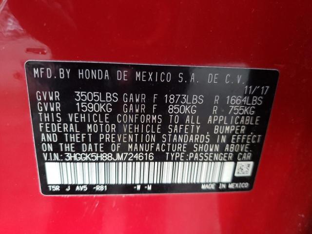 2018 HONDA FIT EX - 3HGGK5H88JM724616