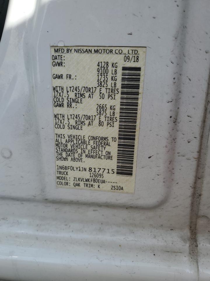 Lot #3041820425 2018 NISSAN NV 2500 S