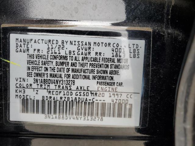 2022 NISSAN SENTRA SR - 3N1AB8DV4NY313278